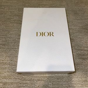 Dior White and Gold Empty Shoe Box